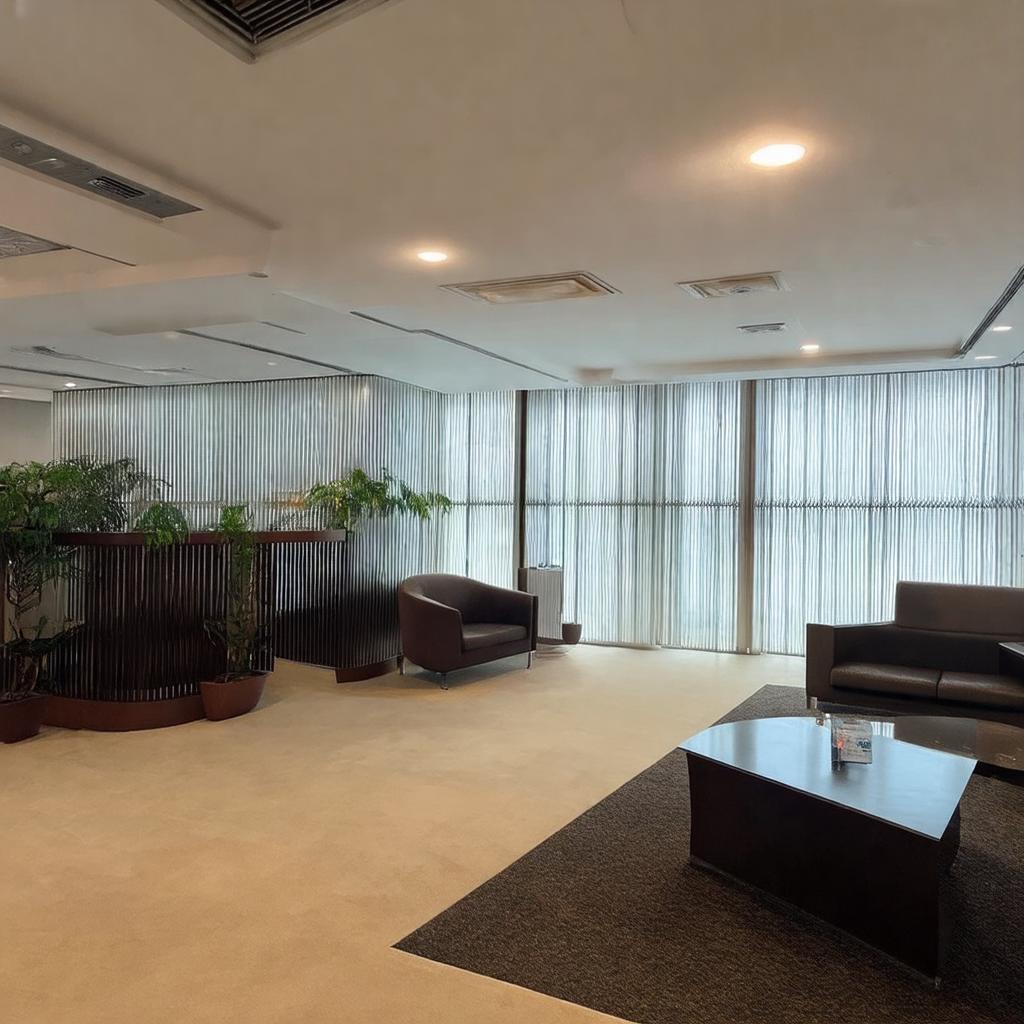 Ben trong toa nha TNR Tower voi khu tiep tan hien dai va khong gian chuyen nghiep